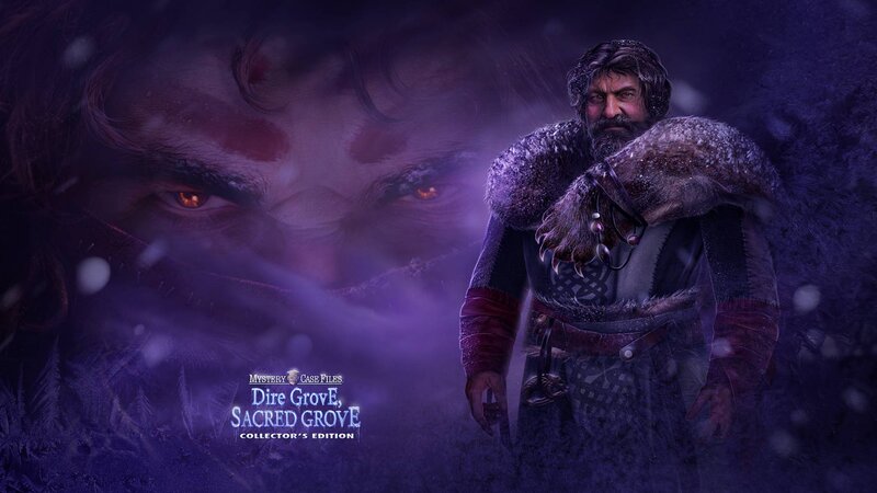 Bearded Man in Fur Coat — Purple, Dark, Mysterious