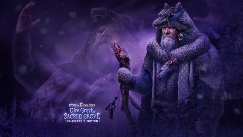 Bearded Man in Fur Coat — Purple