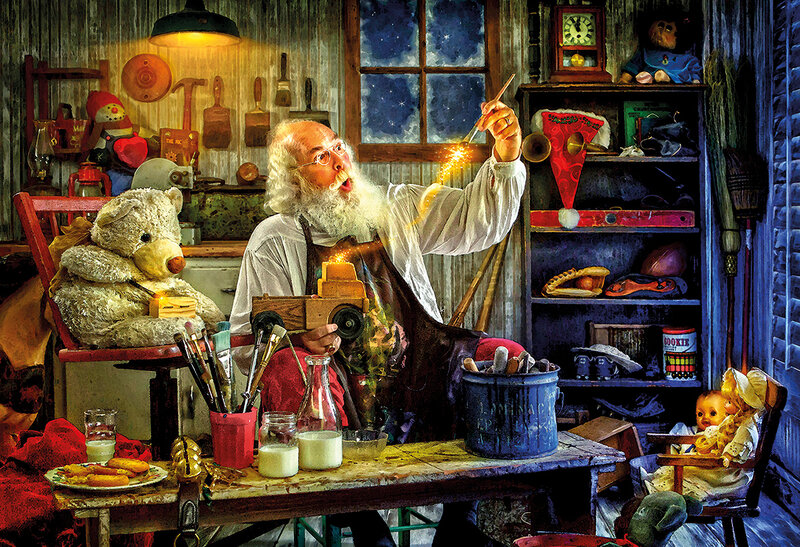 Bearded Man in Workshop