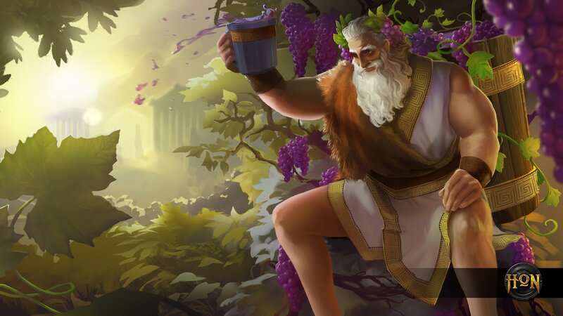 Bearded Man with Grapes