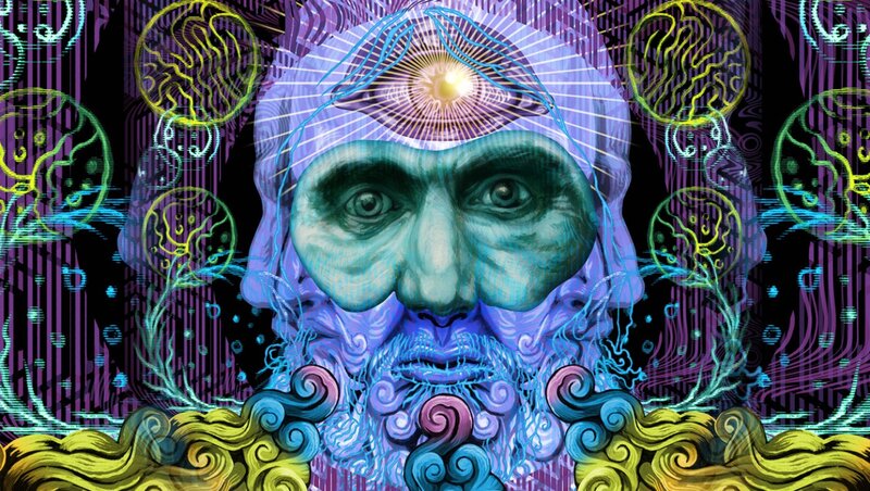 Bearded Man with Third Eye