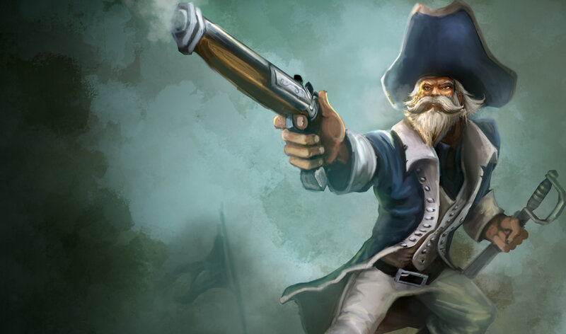 Bearded Pirate with Gun