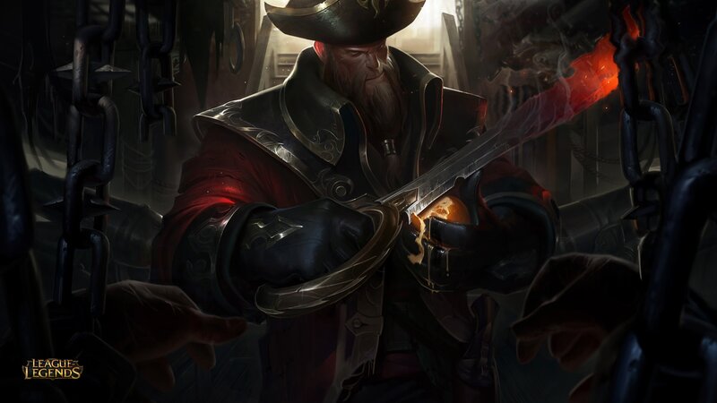 Bearded Pirate with Sword — Black