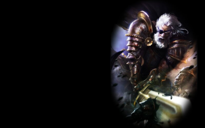 Bearded Warrior in Armor — Black, Dramatic