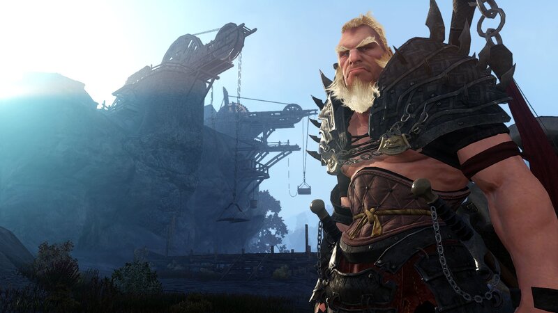 Bearded Warrior in Armor — Brown, Dramatic, Morning