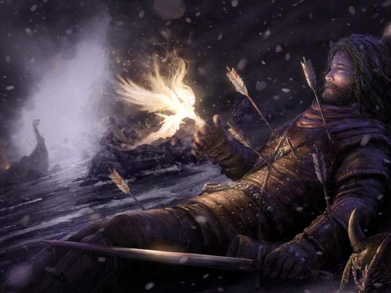 Bearded Warrior in Snow