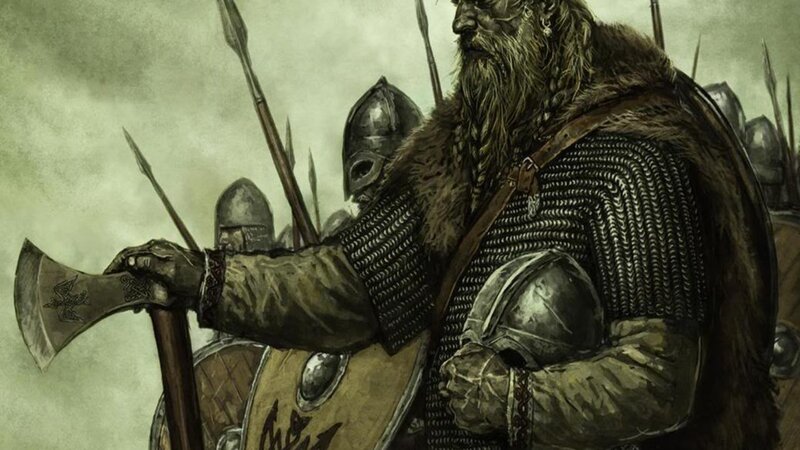 Bearded Warrior with Axe — Brown