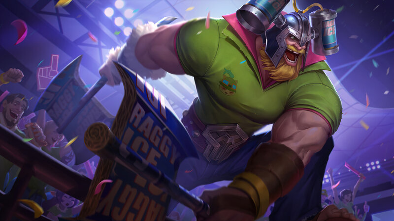 Bearded Warrior with Axe — Green, Energetic