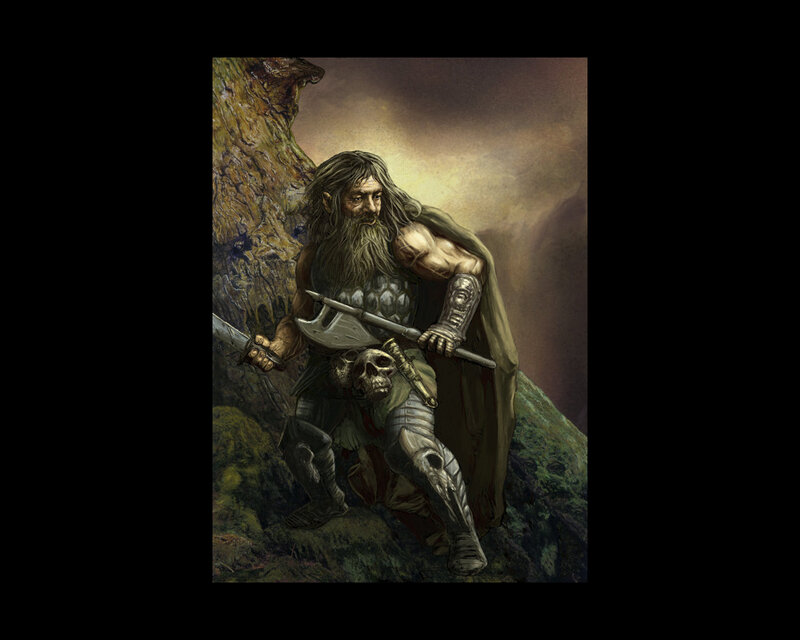 Bearded Warrior with Axe