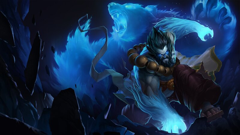 Bearded Warrior with Bear Spirit