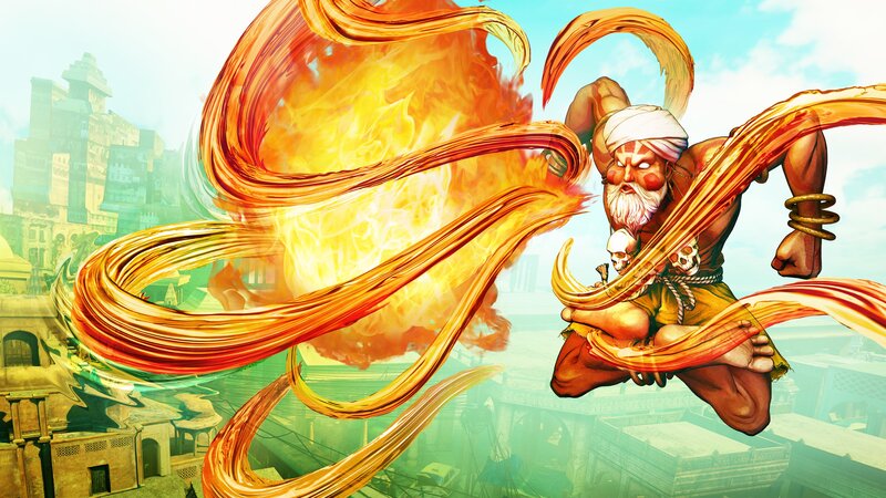 Bearded Warrior with Fire