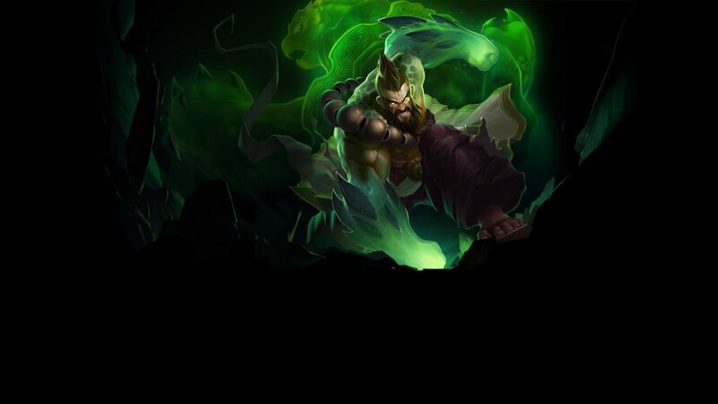 Bearded Warrior with Green Energy — Dramatic
