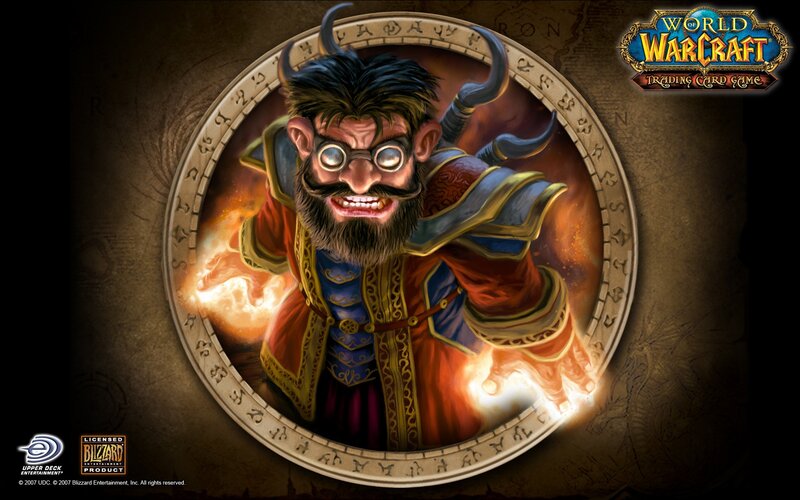 Bearded Wizard Casting Spell — Brown