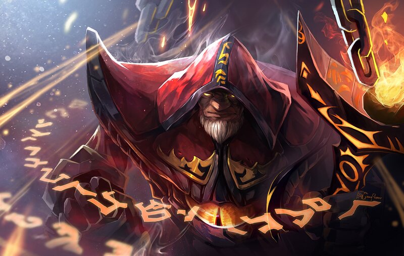 Bearded Wizard in Red Cloak