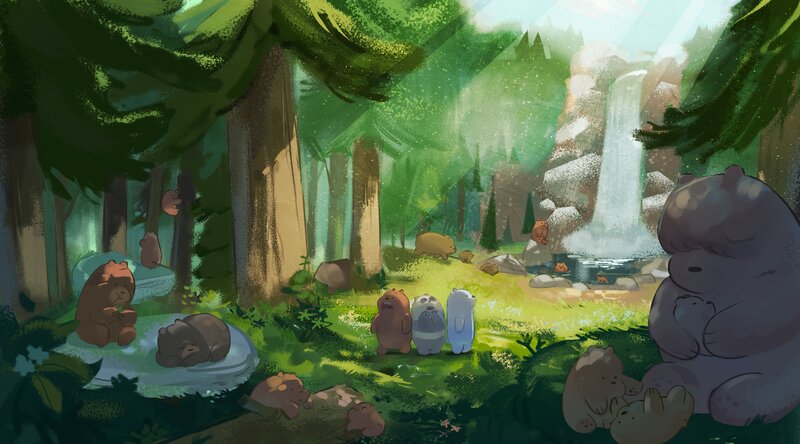 Bears in Forest
