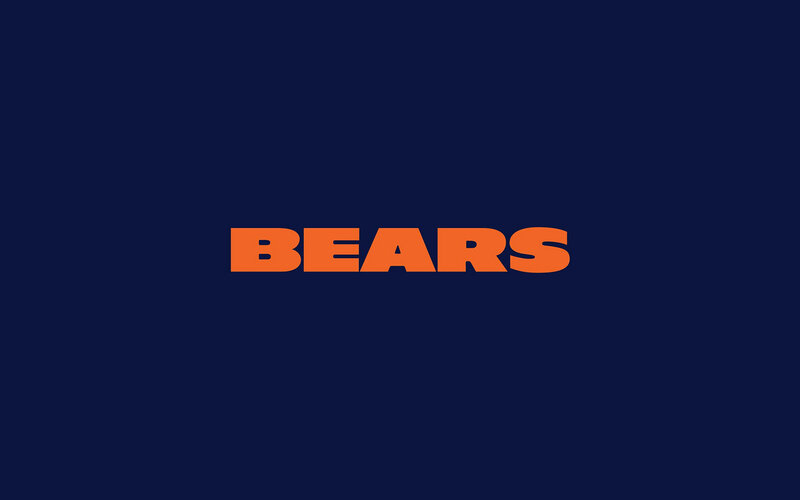Bears text on blue background