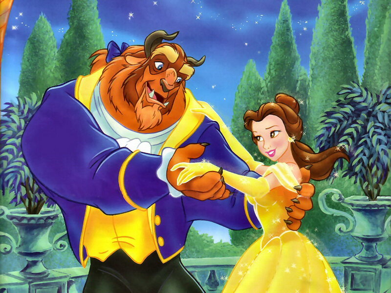 Beast and Belle Dancing — Yellow