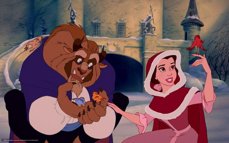 Beast and Belle with Birds