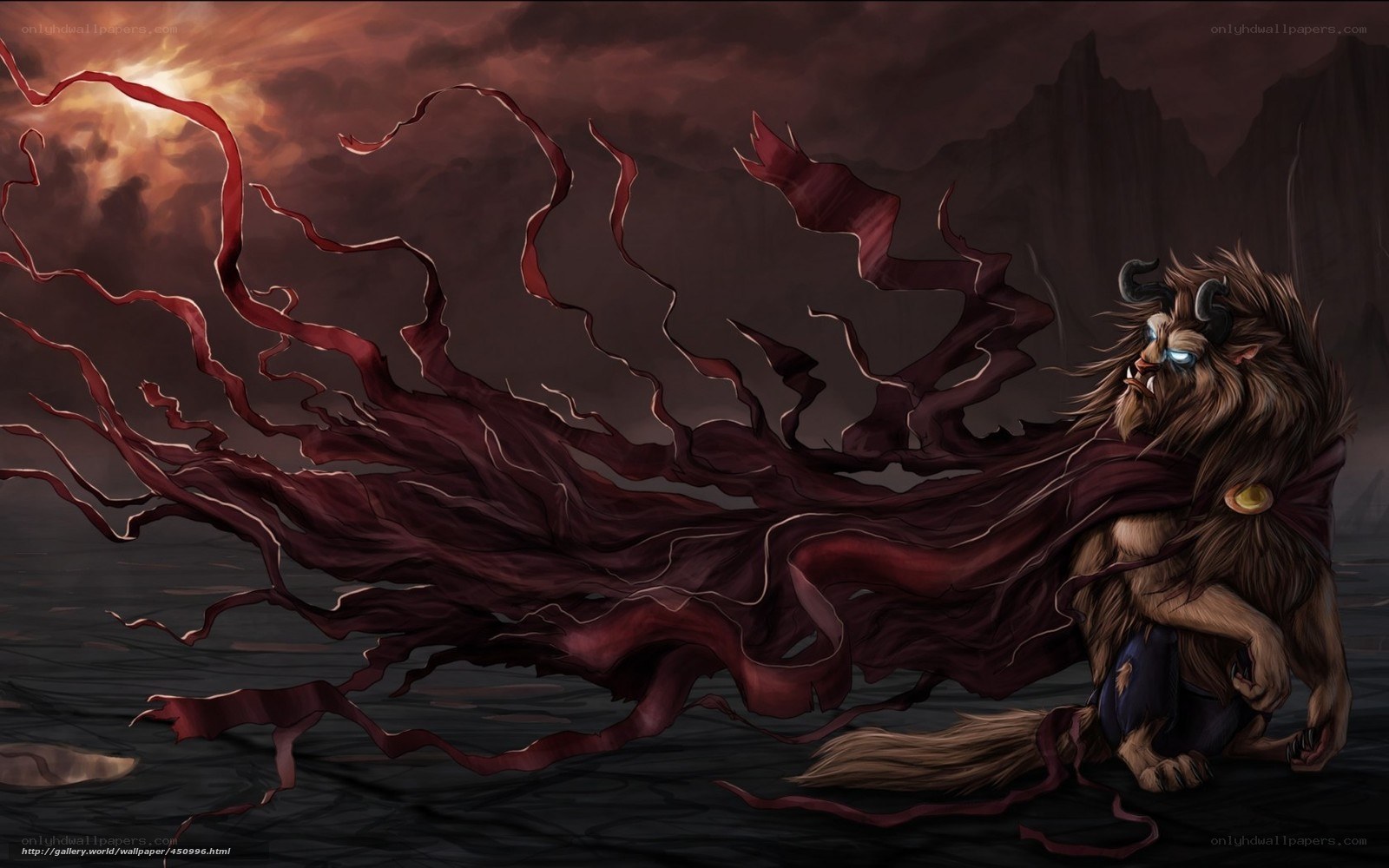 beast with red tendrils