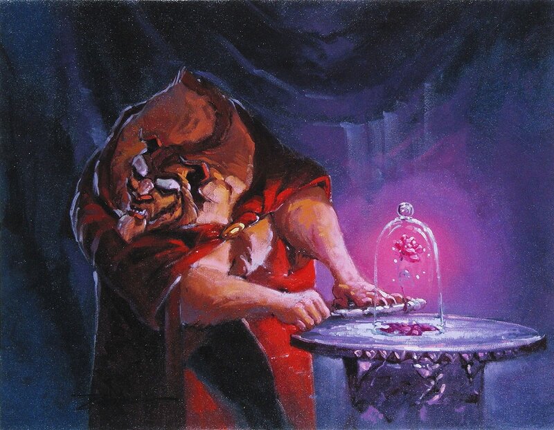 Beast with Rose — Purple