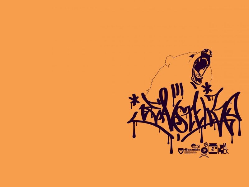 Beastlike logo with bear
