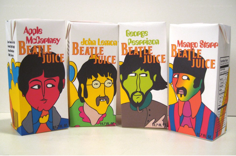 Beatle Juice juice boxes