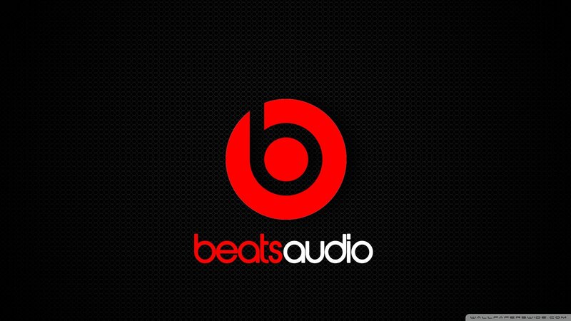 Beats Audio logo on black background