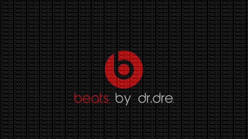 Beats by Dr. Dre Logo — Black, Minimalist, Vector Art, Text