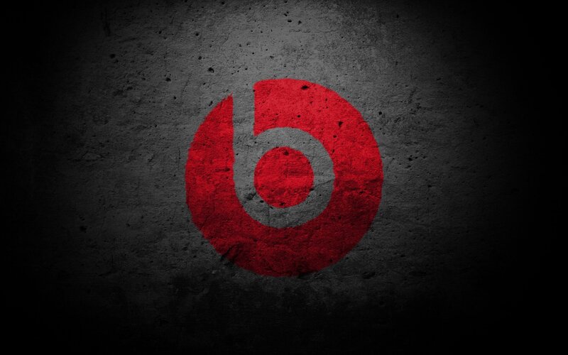 Beats by Dre logo on concrete