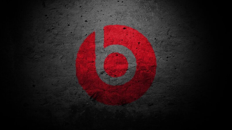 Beats by Dre Logo — Red, Dark