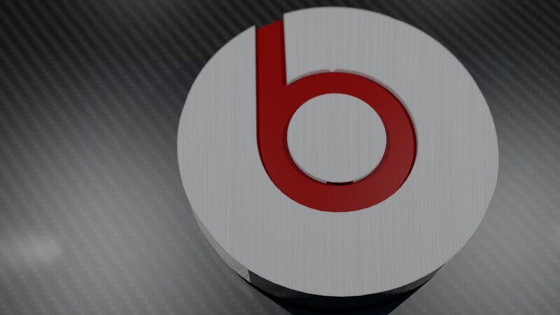 Beats by Dre Logo — White