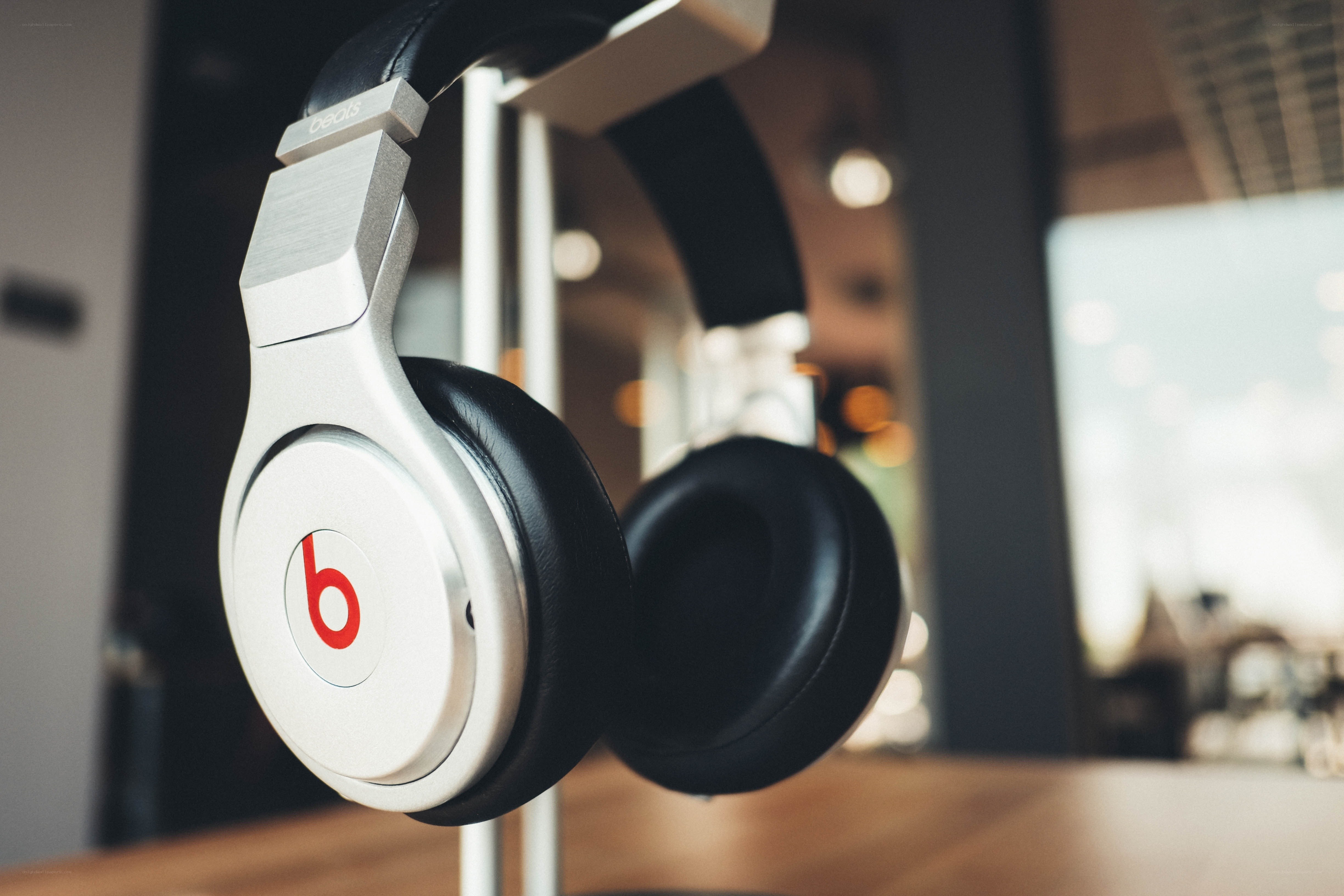 Beats headphones on display