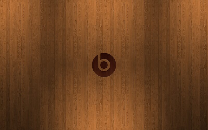 Beats Logo on Wood