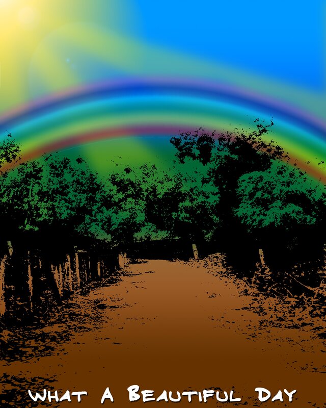 Beautiful Day with Rainbow