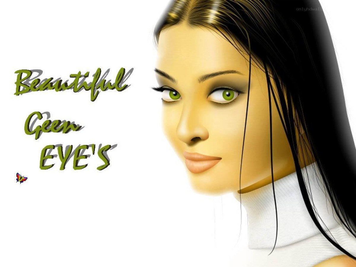 beautiful green eyes