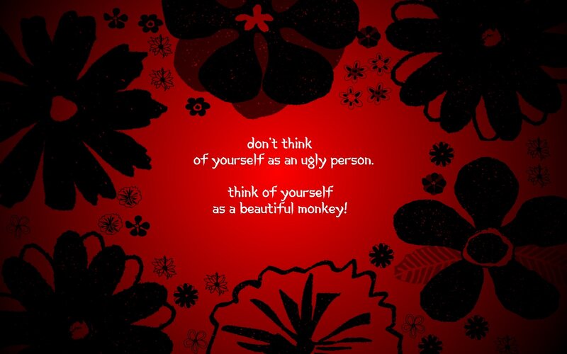 beautiful monkey quote