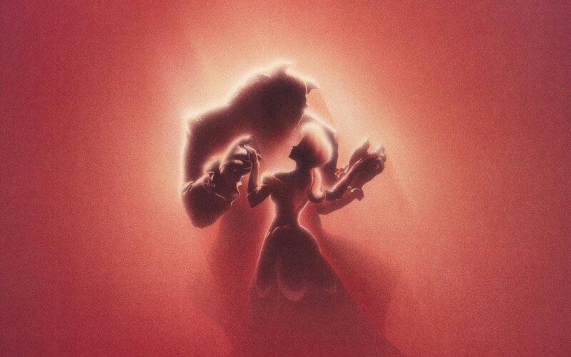 Beauty and the Beast Dancing — Red