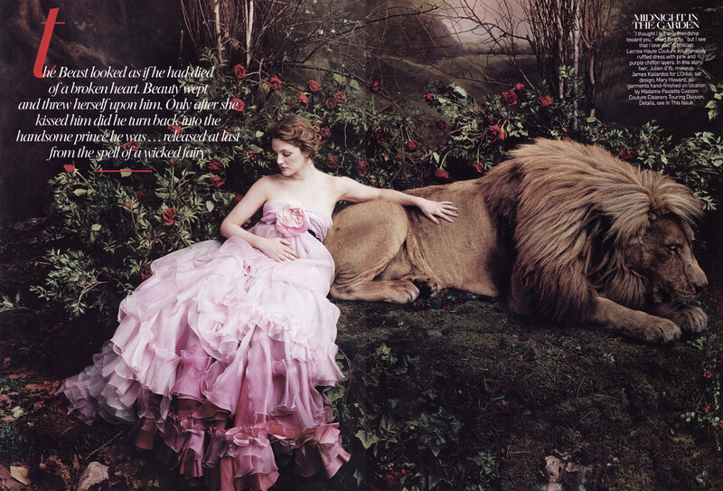 Beauty and the Beast in garden