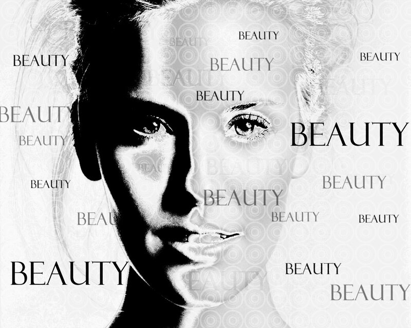 Beauty concept with woman's face