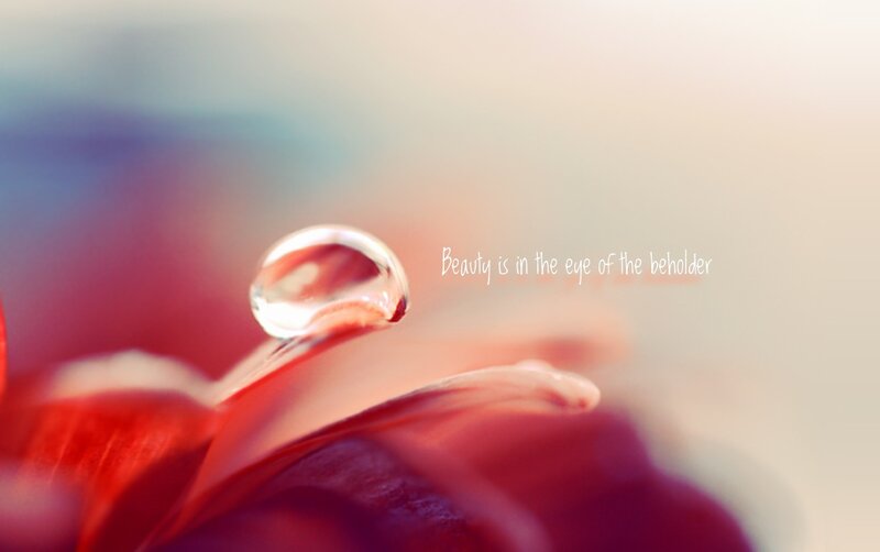 Beauty in a water droplet