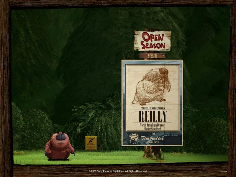 Beaver Character in Forest