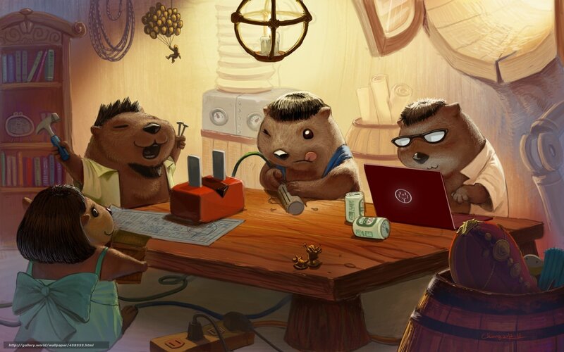 beavers at a workshop
