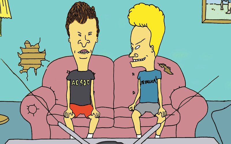 Beavis and Butt-Head on couch