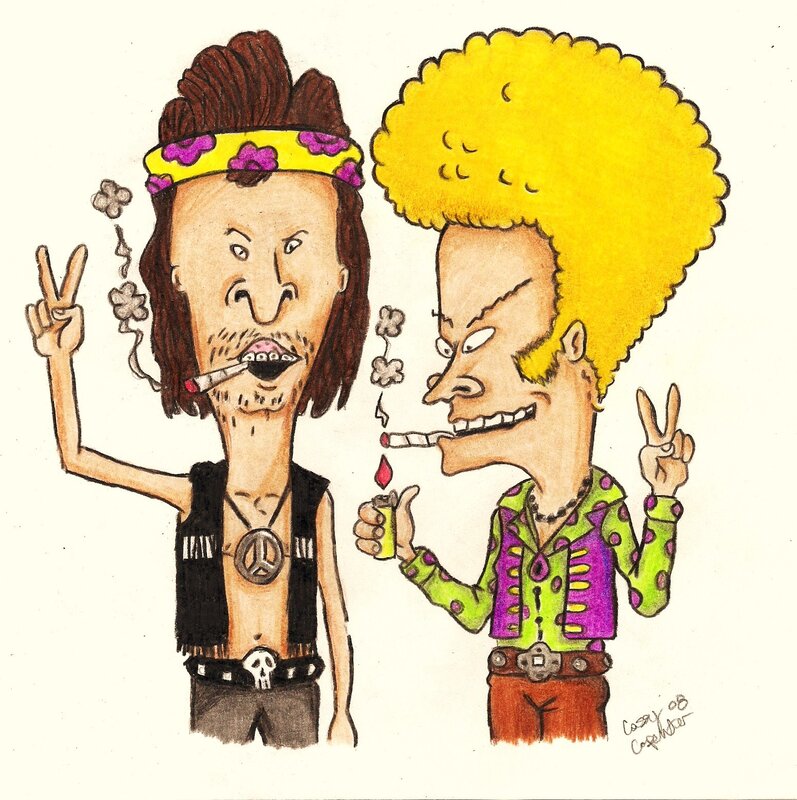 Beavis and Butt-Head smoking