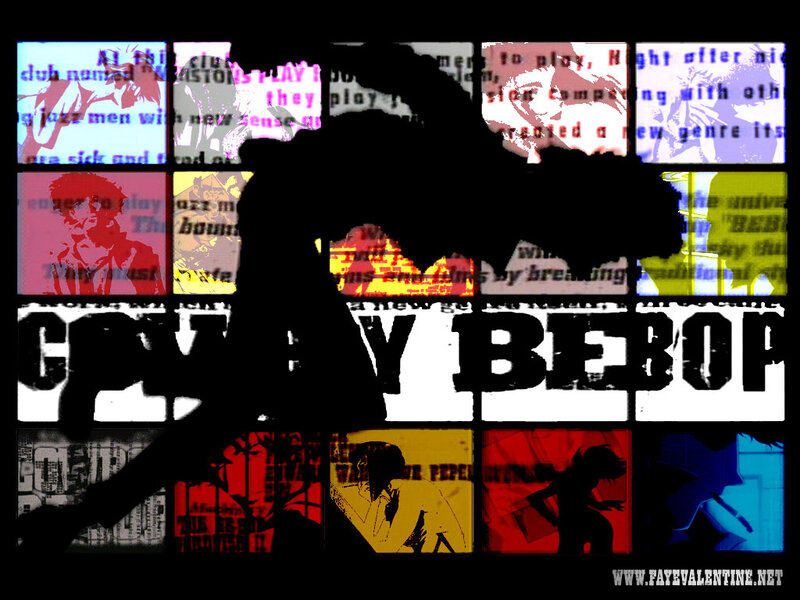 Bebop music collage