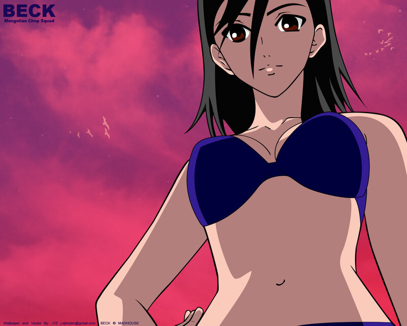 Beck character in bikini