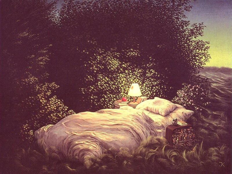 Bed in a Forest — Purple