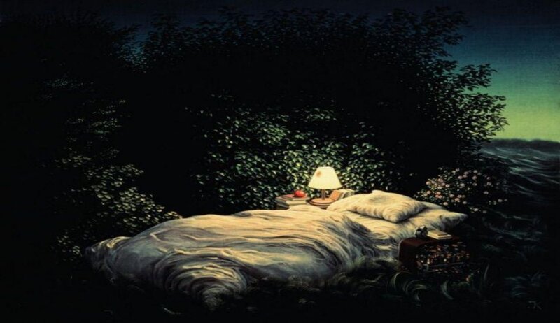 Bed in a Forest