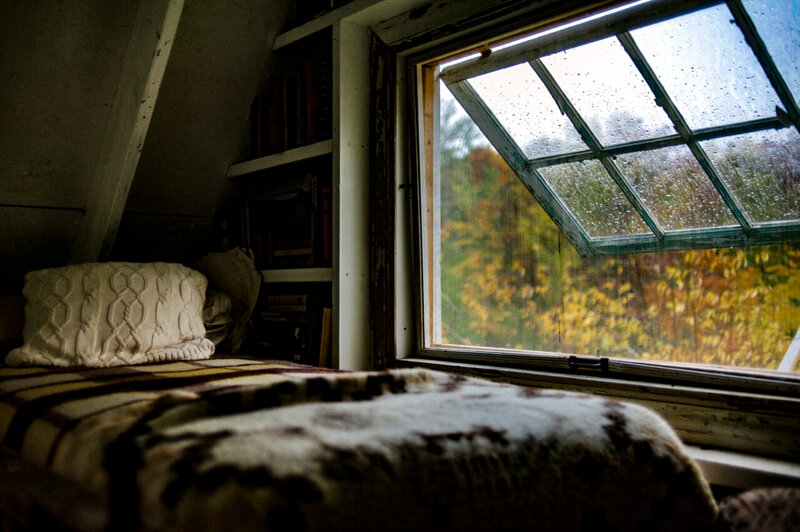 Bed in Attic Room