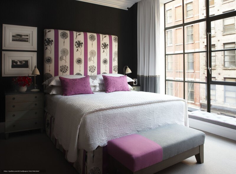 Bed in Bedroom — Black